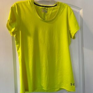 Under Armour Women's Neon Yellow Short Sleeve Tee
